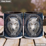 Strong Wolf - Personalized Wolf Accent Mug