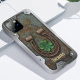 Lucky Horseshoe Shamrock - Personalized Horse Full Print Phone Case