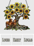 You & Me - Personalized Horse Window Hanging Suncatcher Ornament