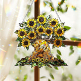 Mama Bear - Personalized Mother Window Hanging Suncatcher Ornament