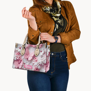 Wonderful Butterflies - Personalized Butterfly Leather Handbag