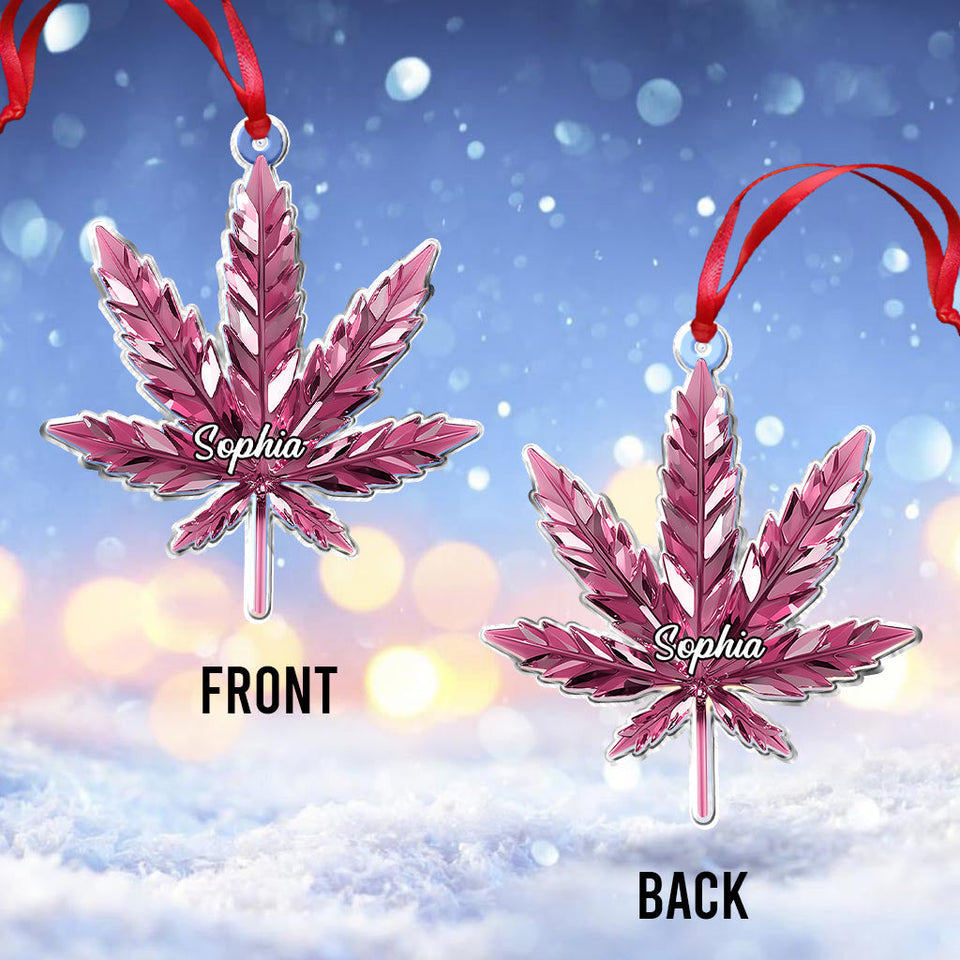 Stunning Leaf - Personalized Weed Ornament