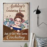 My Knitting Room - Personalized Knitting Canvas And Poster