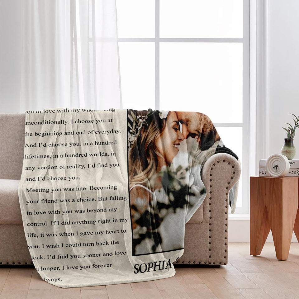 Happy Anniversary The Wedding Times Newspaper - Personalized Husband And Wife Blanket