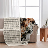Happy Anniversary The Wedding Times Newspaper - Personalized Husband And Wife Blanket