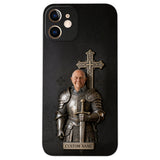 Knight Of God - Personalized Christian Leather Phone Case
