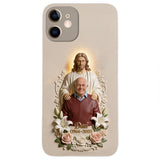 Memorial Gift Idea, Gift for Lost of Loved Ones - Personalized Memorial 3D Embossed Leather Phone Case