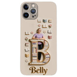 Book Lovers Gift - Personalized Book 3D Embossed Leather Phone Case