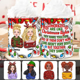 Coworkers Are Like Christmas Lights - Personalized Colleague Accent Mug