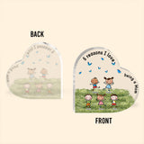 Love Being A Grandma - Gift for grandma, mom, aunt, grandpa - Personalized Custom Shaped Acrylic Plaque