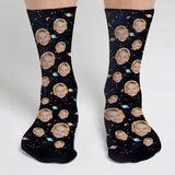 Custom Face Galaxy - Personalized grandson Socks