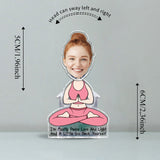 I'm Mostly Peace Love And Light - Personalized Yoga Custom Shaking Head