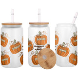 Grandma's Little Pumpkins - Personalized Grandma Can Glass