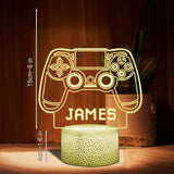 Gaming Room - Personalized Video Game Shaped Plaque Light Base