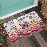 Positive Affirmations Butterfly - Personalized Butterfly Doormat