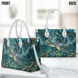 Beautiful Dragonfly - Personalized Dragonfly Leather Handbag