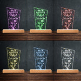 Officially World's Greatest Mom Ever - Gift for mom, grandpa, husband, wife, grandma, dad - Personalized Shaped Plaque Light Base