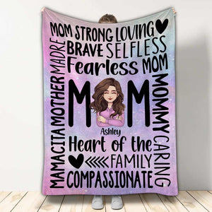 Mom - Personalized Mother's Day Mother Blanket