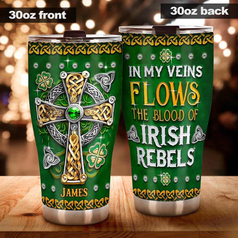 In My Veins - Personalized Saint Patrick's Day Tumbler