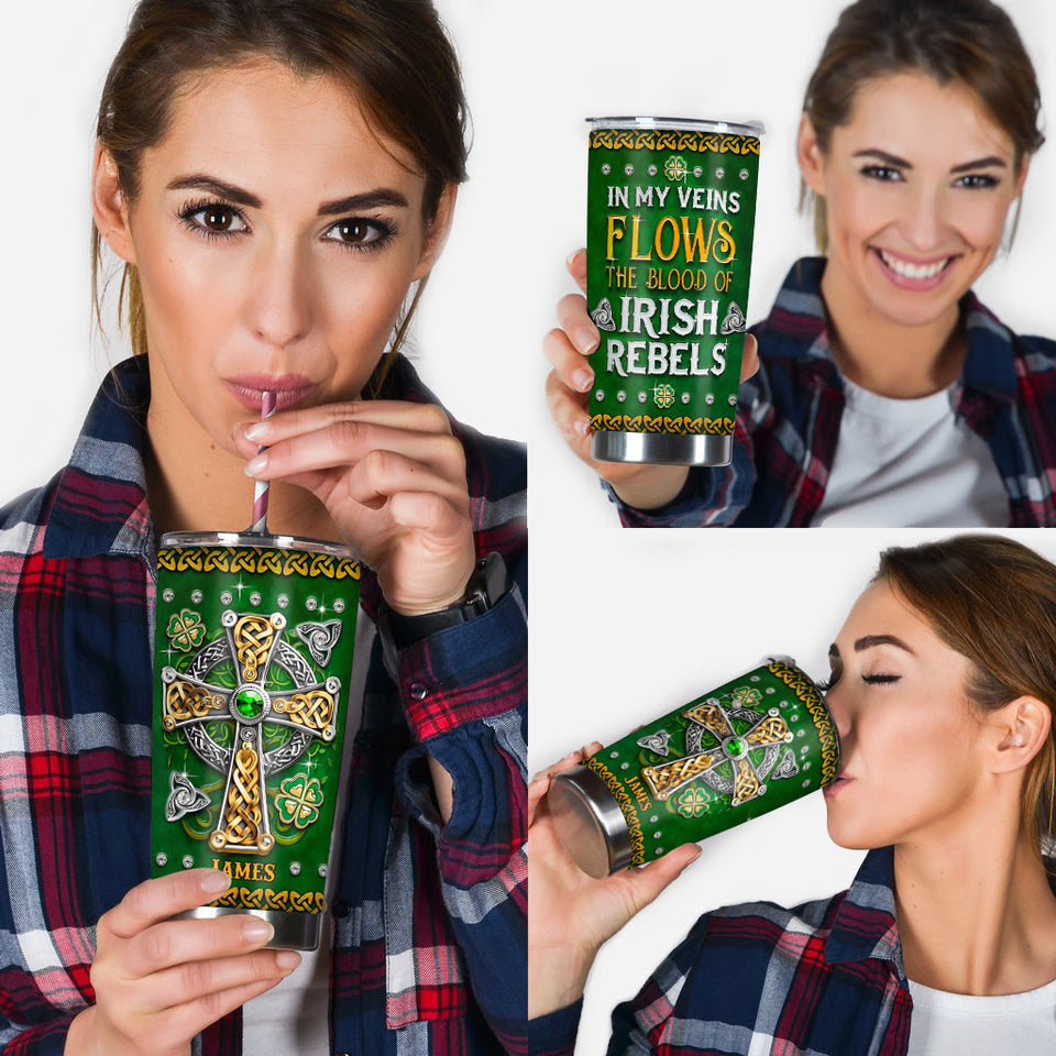 In My Veins - Personalized Saint Patrick's Day Tumbler