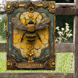 My Happy Place - Personalized Gardening Rectangle Metal Sign