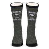 Lucky Fishing Socks - Gift for dad, uncle, aunt, grandma, grandpa, mom, son, daughter, brother, sister, granddaughter, grandson, husband, wife, boyfriend, girlfriend, friend, co-worker - Personalized Socks