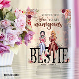 Bestie - Personalized Transparent Acrylic Plaque