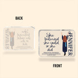 She Believed She Could - Personalized Graduation Custom Shaped Acrylic Plaque