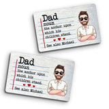 Dad Definitions - Personalized Father Wallet Insert Card