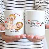 I Just Want You To Be Happy - Couple gift for husband, wife, boyfriend, girlfriend - Personalized Mug