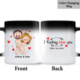 I Just Want You To Be Happy - Couple gift for husband, wife, boyfriend, girlfriend - Personalized Mug