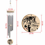 Someone I Love Is Fishing In Heaven - Personalized Wind Chime