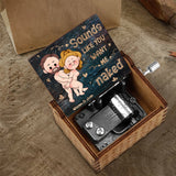 Sounds Like - Couple gift for boyfriend, girlfriend, husband, wife - Personalized Hand Crank Music Box