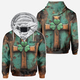 Vintage Irish Cross - Personalized Saint Patrick's Day All Over Shirt