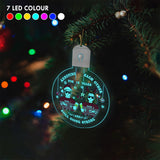 Annoying Each Other - Personalized Christmas Couple Round Led Acrylic Ornament