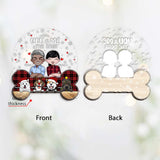 You & Me & The Dogs - Personalized Christmas Dog Layers Mix Ornament