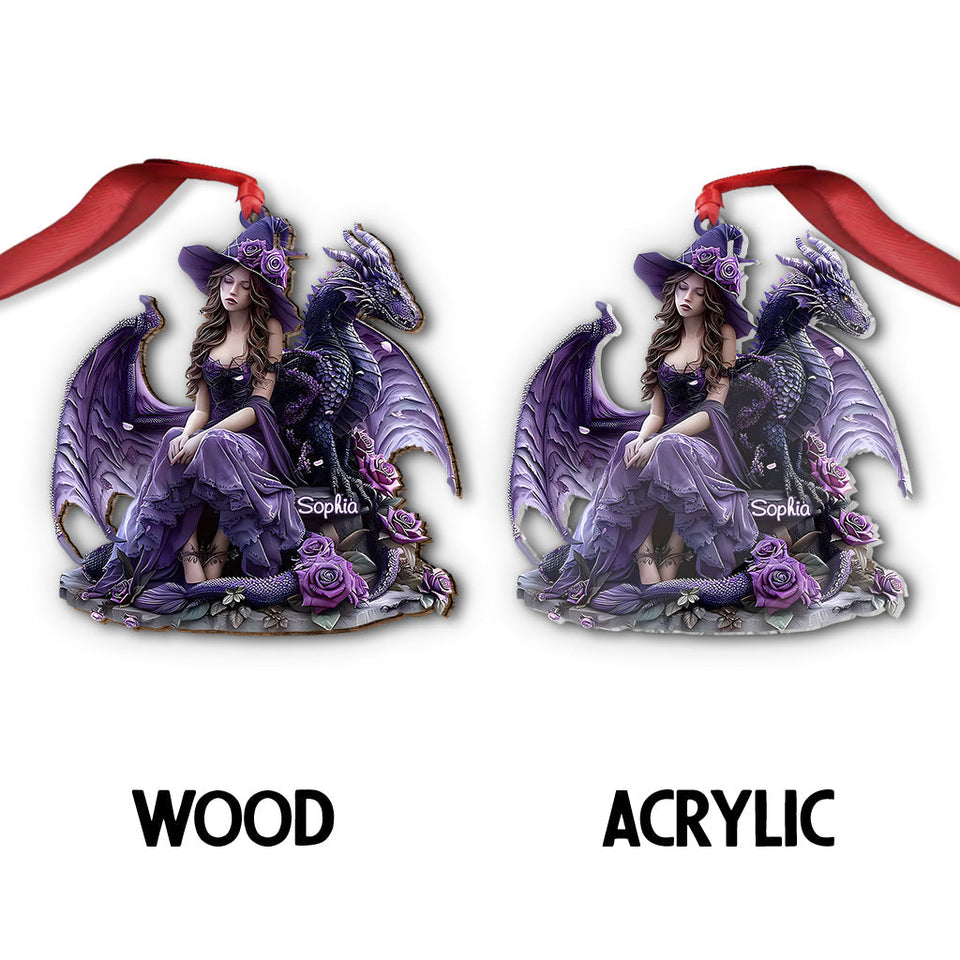 Heart Of A Dragon - Personalized Witch Ornament