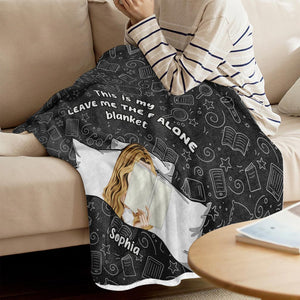 This Is My Leave Me Alone Blanket - Personalized Book Blanket