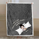 This Is My Leave Me Alone - Personalized Knitting Blanket