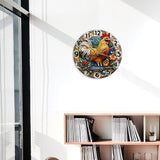 Good Morning - Personalized Chicken Wall Clock