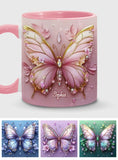 Beautiful Butterfly - Personalized Butterfly Accent Mug