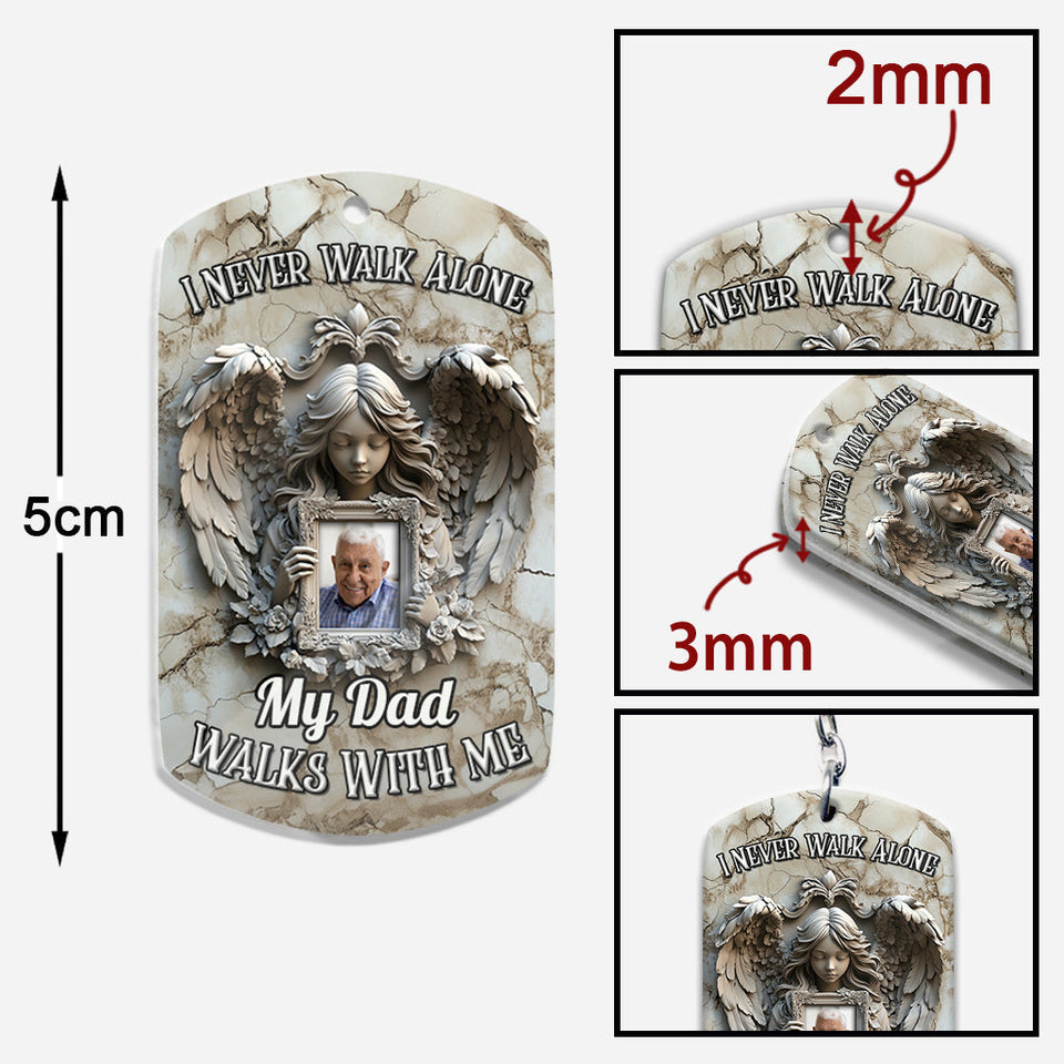 Angel Wings - Personalized Memorial Keychain