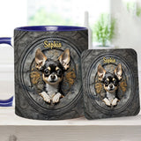 Adorable Chihuahua - Personalized Chihuahua Accent Mug
