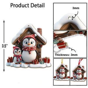 Any Title Cute Penguin Ornament - Personalized Grandma Ornament