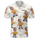 Funny Gift For Beer Lover - Personalized Beer Polo Shirt
