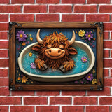 Wash Your Hooves - Rectangle Metal Sign