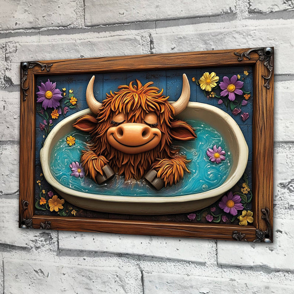 Wash Your Hooves - Rectangle Metal Sign