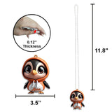 Cute Penguin - Personalized Car Ornament