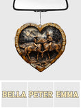 God Blessed The Broken Road That Led Me Straight To You - Personalized Country Girl Car Ornament