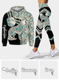 Majestic Snow Wolf - Personalized Wolf Hoodie and Leggings